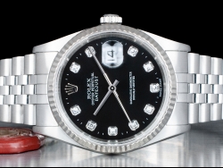 Rolex Datejust 36 Nero Jubilee Royal Black Onyx Diamonds 16234 